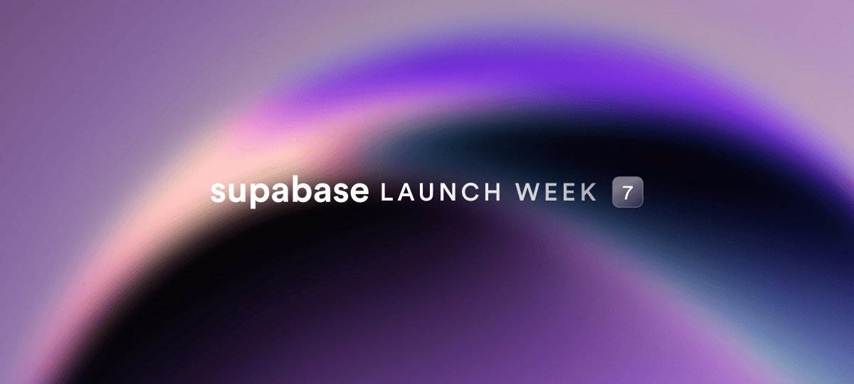 Supabase Launch Week 7