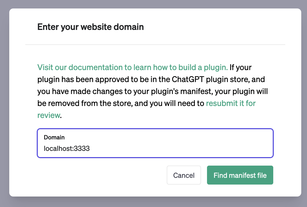 ChatGPT Local Plugin